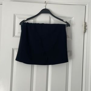 Black mini skirt